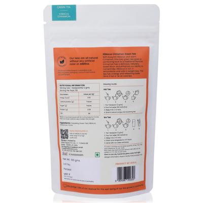 TeaNOURISH Hibiscus Cinnamon Green Tea 100 gm - Teas