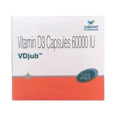 Vdjub 60000IU Capsule 4'S - Supplements-Vit