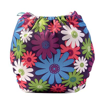 Bumberry Reusable Pocket Diaper with 1 Microfiber Insert - Purple Flowers - Diapers & Wipes