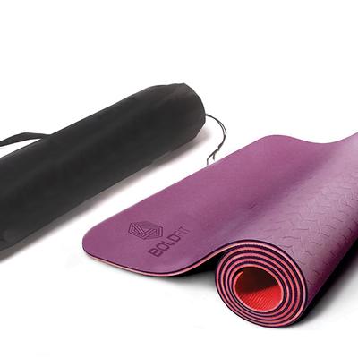 Boldfit Yoga Mat - Purple & Red 1's - Workout Essentials