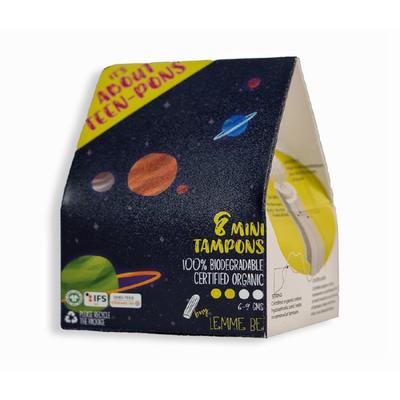 Lemme Be Biodegradable Organic Sanitary Night Pads 7's + Light flow Tampons 8's - Combo Pack - Sanitary Napkins