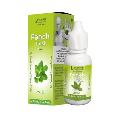 Bhumija Lifesciences Panch Tulsi Drops 25 ml - Ayurvedic Juices
