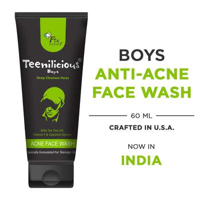 Fixderma Teenilicious Acne Face Wash - Boys 60 gm - Face Wash & Cleansers