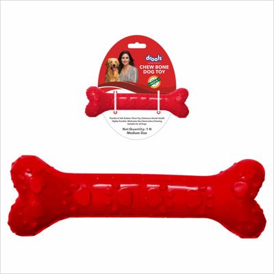 Drools Non-Toxic Rubber Dog Chew Bone Toy, Puppy/Dog Teething Toy (Medium) - 5 inches 1's - Pet accessories