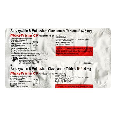 MOXYPRIME CV Tablet 10's - Bacterial Infections-Pen