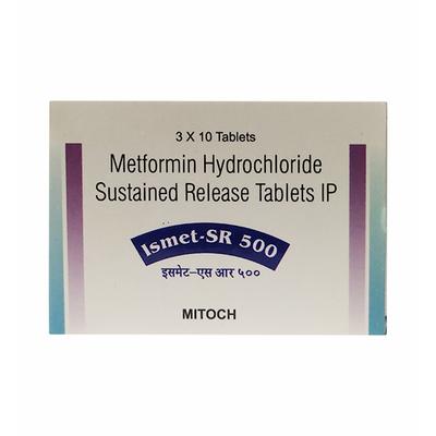 ISMET SR 500 Tablet 10's - Diabetes-Ant