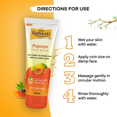 Torque Refresh Papaya Face Wash 100 ml - Face Washes