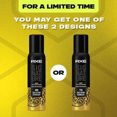 Axe Signature Body Deodorant (72H Dual Action Technology) - Suave 122 ml - Men Deodorants/Roll-Ons