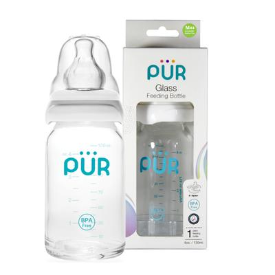 Pur Glass Feeding Bottle 130 ml - Feeding & Nursing