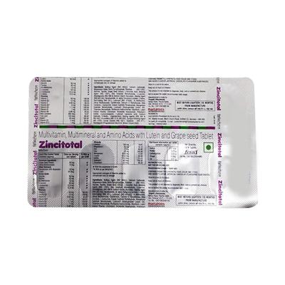 ZINCITOTAL Tablet 10's - Supplements-Vam