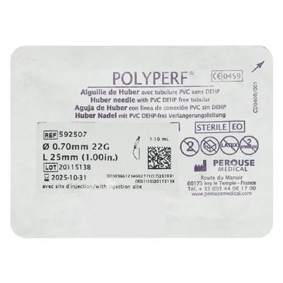 Polyperf Huber Needle (22 G) (0459) 1's - Syringes And Needles