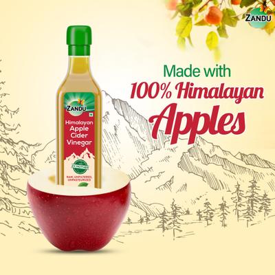 Zandu Himalayan Apple Cider Vinegar 500 ml - Apple Cider Vinegar - Acv