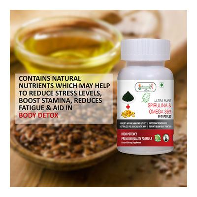 Vringra Ultra Pure Spirulina & Omega 369 Capsules 60's - Health Products