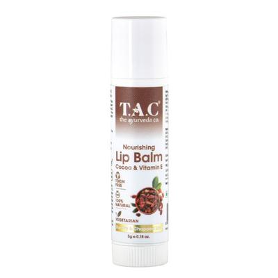TAC The Ayurveda Co. Nourishing Lip Balm - Cocoa & Vitamin E 5 gm - Lip Balms