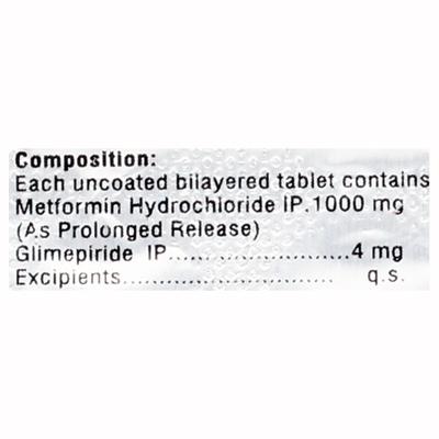 OPGLIM M FORTE 4 Tablet 10's - Diabetes-Ant