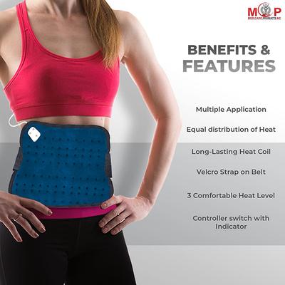 MCP Electric Heating Pad - Velvet Blue - Hot Pack/Ice Bag