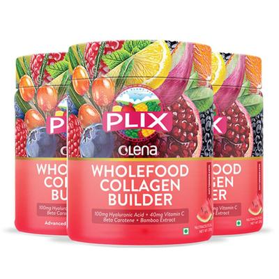 Plix Olena Wholefood Collagen Builder Powder - Watermelon (Pack of 3 x 200 gm) 1's - Hair & Skin