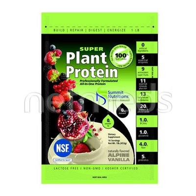 Summit Nutrition Super Plant Protein Powder - Alpine Vanilla 1 lb - Workout Essentials