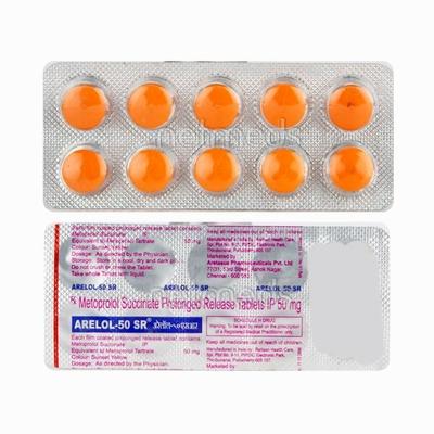Arelol SR 50mg Tablet 10'S - Hypertension-Bet