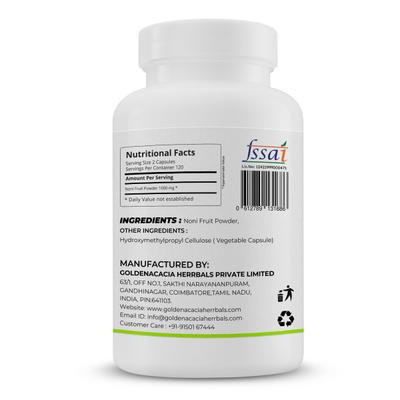 Goldenacacia Herrbals Noni Fruit 500 mg Capsule 240's - Pure Herbs