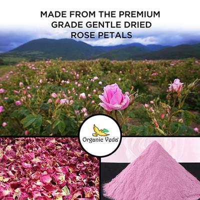 Organic Veda Rose Petal Powder 454 gm - Personal Care (Ayush)