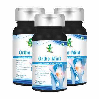Mint Veda Ortho-Mint Veg Capsule (Pack of 3 x 60's) - Calcium And Minerals