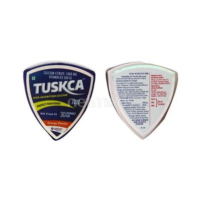 Tuskca Sugar Free Orange Flavour Chew Tablet 30'S - Supplements-Vit