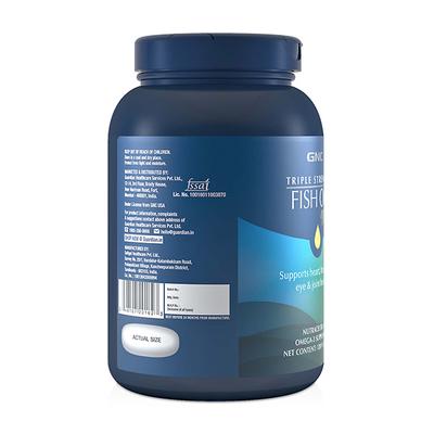 GNC Triple Strength Fish Oil 900mg Softgel 120's - Omega Fish Oil Fatty Acids