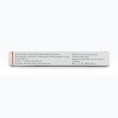 Rostar 5mg Tablet 10'S - High Cholesterol-Dys