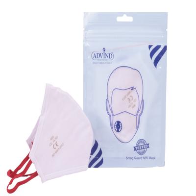 Smog Guard N95 Face Mask Without Valve (Adult Free Size) - White (Pack of 1) - Face Mask