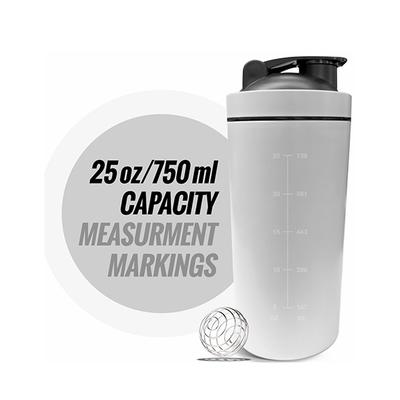 MuscleXP Classic XP Gym Shaker - White 750 ml - Gym Accessories