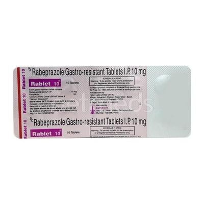 Rablet 10mg Tablet 10'S - Ulcer/Reflux/Flatulence-Aaa