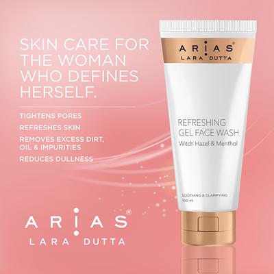 Arias By Lara Dutta Refreshing Gel Face Wash 100 gm - Face Wash & Cleansers