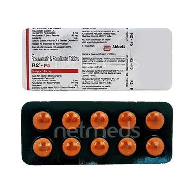 R2 F 5mg Tablet 10'S - High Cholesterol-Dys