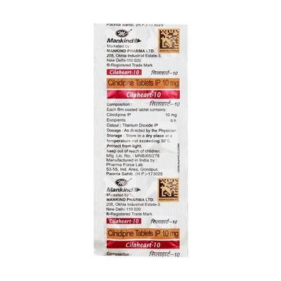 Cilaheart 10mg Tablet 10'S - Hypertension-Cal