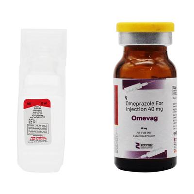 OMEVAG 40 Injection 1's - Ulcer/Reflux/Flatulence-Aaa