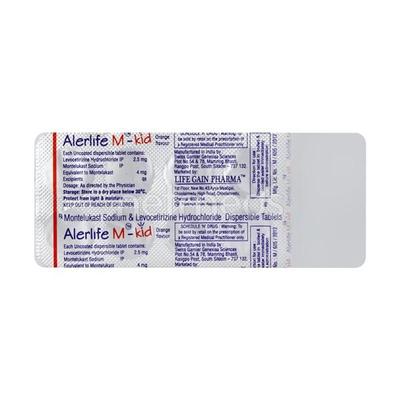 Alerlite M Kid Tablet 10'S - Asthma/COPD-Ast