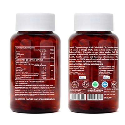 Sorich Organics Omega-3 Softgel 60's - Omega Fish Oil Fatty Acids