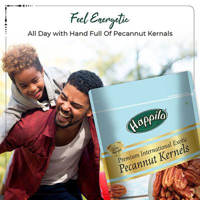 Happilo Premium International Exotic Pecannut Kernel Seeds 150 gm - Nutritional Bars