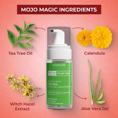 Mojocare Intimate Wash For Men - Aloe Vera 120 ml - Sexual Healthcare