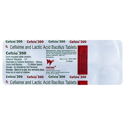 CEFZIA Tablet 10's - Bacterial Infections-Cep