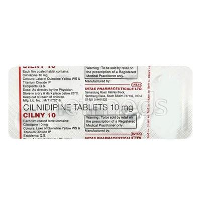 Cilny 10mg Tablet 10'S - Hypertension-Cal