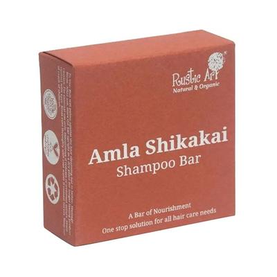 Rustic Art Organic Amala Shikakai Shampoo Bar 75 gm - Shampoos