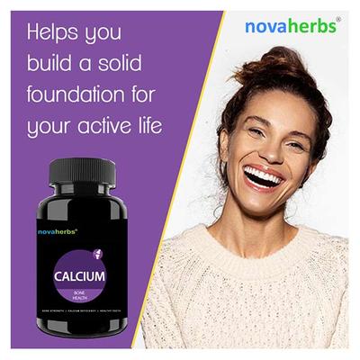 Novaherbs Calcium Bone Health Dietary Supplement Tablets 60's - Calcium And Minerals