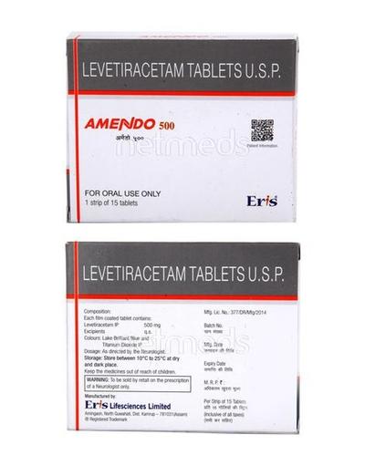 Amendo 500mg Tablet 15'S - Epilepsy/Convulsion-Ant