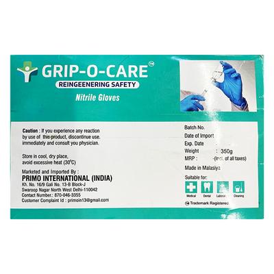 Grip-O-Care Nitrile Examination Gloves (L) 100's - Surgical Consumable