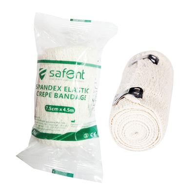 Safent Spandex Elastic Crepe Bandage (7.5 cm X 4.5 m) - Bandages