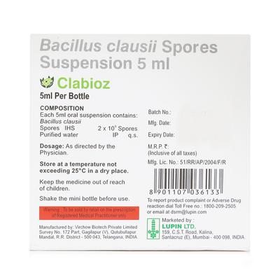 Clabioz Suspension 5ml - Diarrhoea-Ant