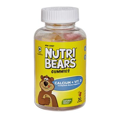 NUTRIBEARS CALCIUM WITH VITAMIN D GUMMY BEARS - Calcium And Minerals