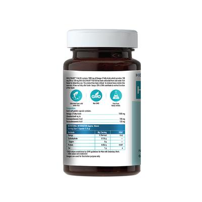 HealthKart HK Vitals Fish Oil Soft Gelatin Capsule 60's - Omega Fish Oil Fatty Acids